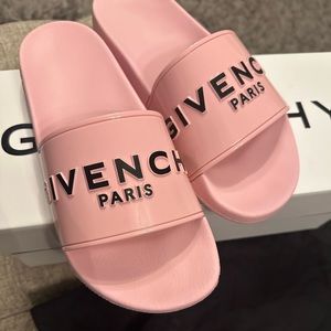 Rare pink -Givenchy slide sandals pink/black sz.39 or sz.8